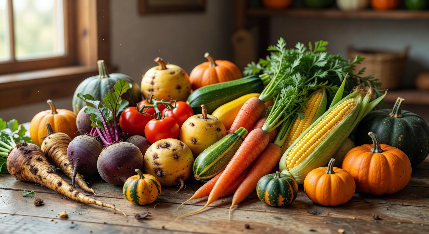 Assorted seasonal harvest representing Seasonal Picks category
